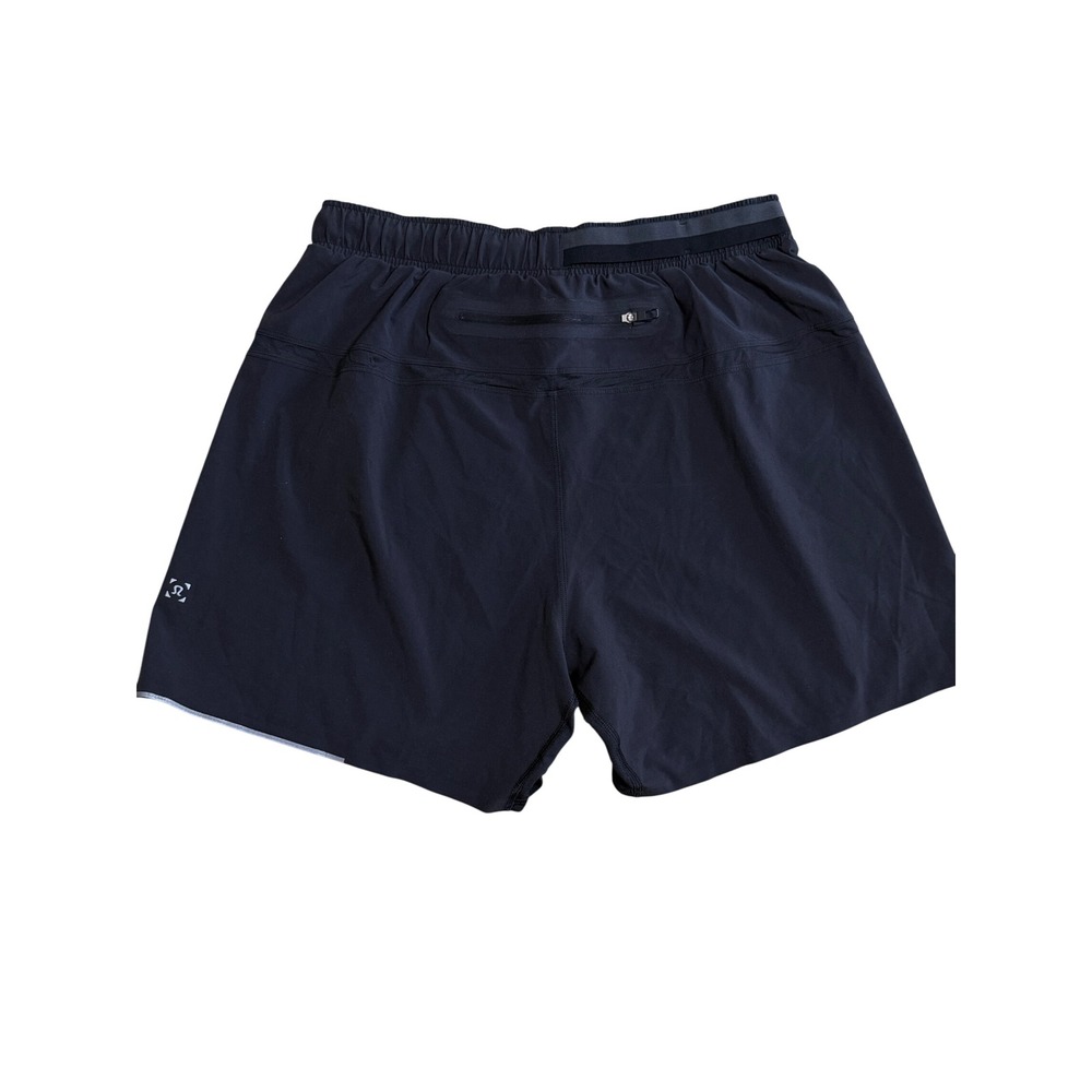 Lululemon Surge Lined Short 6 Mens Black Running Athletic Training Size M - Picture 2 of 5